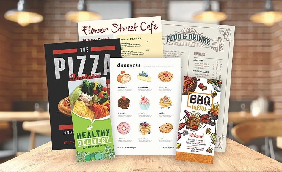 Menu Printing Rochester